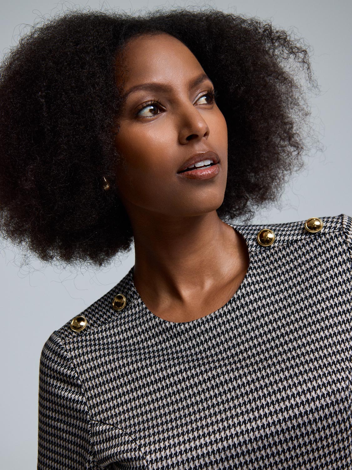 Belted Mini Check Dress