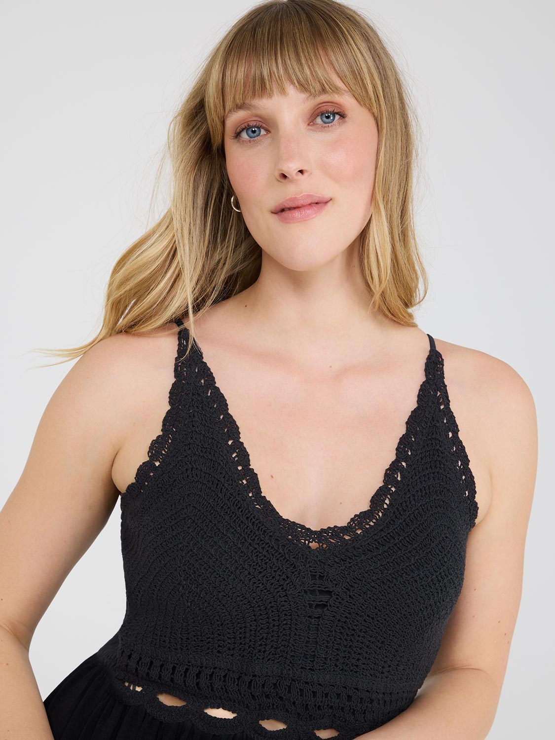 Cotton Crochet Maxi Dress