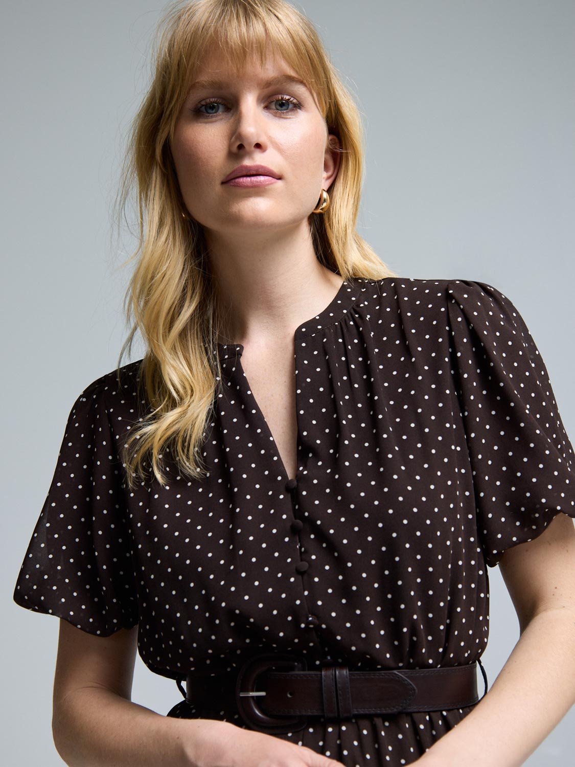 Polka Dot Midi Dress